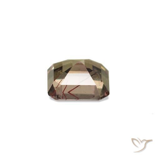 Color-Change Sapphire Gemstone in 4 x 4 mm (calibrated) Size for Sale, Color-Change Sapphire Stone in Medium Light Brown Color