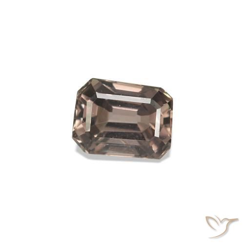 0.24 ct Brown Color-Change Sapphire Stone, Natural Color-Change Sapphire in Octagon Step Cut Shape for Sale