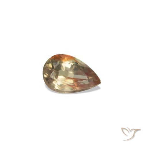 0.12 ct Yellow Color-Change Sapphire Stone, Natural Color-Change Sapphire in Pear Facet Shape for Sale