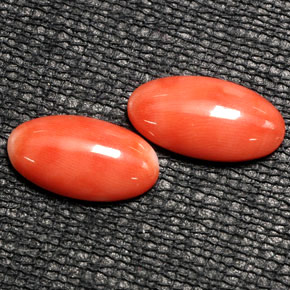 4.06 ct Pink Coral Stone, Natural Coral in Oval Cabochon Shape for Sale