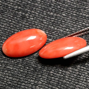 Coral Gemstone in 13.6 x 7.2 mm Size for Sale, Coral Stone in Salmon Color