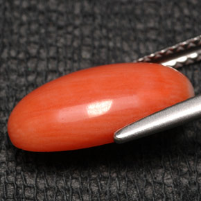 Coral Gemstone in 13.7 x 7.1 mm Size for Sale, Coral Stone in Salmon Color