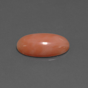 2.52 ct Pink Coral Stone, Natural Coral in Oval Cabochon Shape for Sale