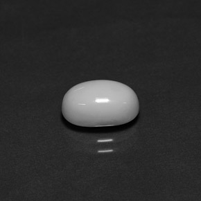 2.29 ct White Coral Stone, Natural Coral in Oval Cabochon Shape for Sale