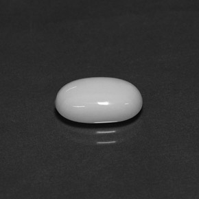 2.27 ct White Coral Stone, Natural Coral in Oval Cabochon Shape for Sale