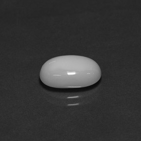 2.54 ct White Coral Stone, Natural Coral in Oval Cabochon Shape for Sale