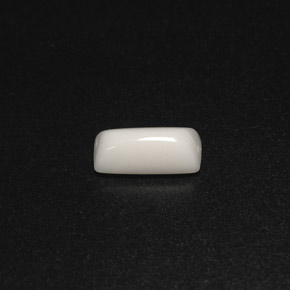 1.98 ct White Coral Stone, Natural Coral in Baguette Cabochon Shape for Sale