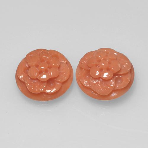 2.7ct Carved Flower Salmon Coral Gem for sale 2.7ct Carved Flower Salmon Coral Gem (ID: 254113)