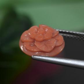 Coral Gemstone in 11 x 5.5 mm Size for Sale, Coral Stone in Deep Salmon Pink Color