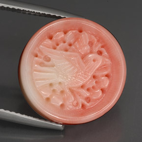 Coral Gemstone in 16.5 x 5.2 mm Size for Sale, Coral Stone in White Salmon Color