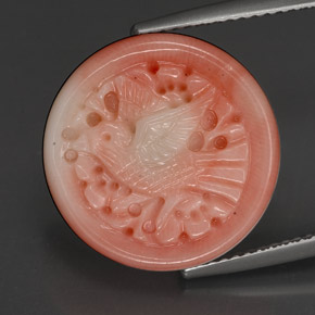 Coral Gemstone in 16.4 x 5.2 mm Size for Sale, Coral Stone in White Salmon Color