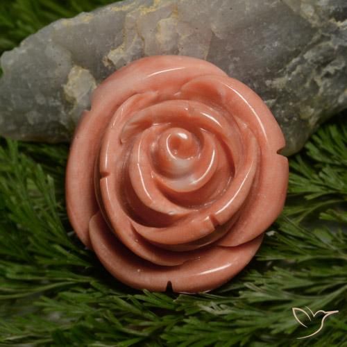 31.12 ct Pink Coral, 21.4 x 20.7 mm Carved From Australia, Photo A