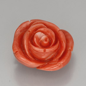 Coral Gemstone in 18.9 x 18.9 mm Size for Sale, Coral Stone in Salmon Color