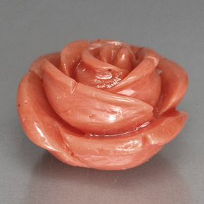 Coral Gemstone in 14 x 13.4 mm Size for Sale, Coral Stone in Salmon Color