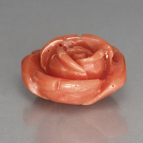 Coral Gemstone in 12.5 x 12 mm Size for Sale, Coral Stone in Salmon Color