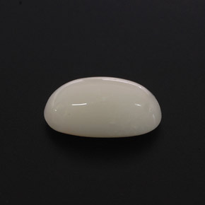 2.85 ct White Coral Gemstone, Coral Gem in Oval Cabochon Shape for Sale.