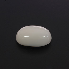 2.68 ct White Coral Gemstone, Coral Gem in Oval Cabochon Shape for Sale.