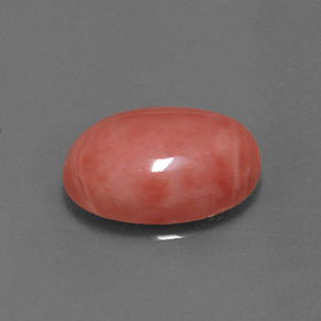 4.53 ct Pink Coral Stone, Natural Coral in Oval Cabochon Shape for Sale