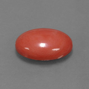 3.33 ct Pink Coral Stone, Natural Coral in Oval Cabochon Shape for Sale