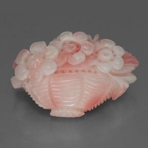 Coral Gemstone in 25 x 18.2 mm Size for Sale, Coral Stone in Flamingo Pink Color