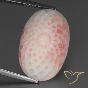 15.19 ct Pink Coral, 20.5 x 13.4 mm Carved From Taiwan, Photo A
