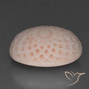 20.80 ct Pink Coral Stone, Natural Coral in Flower Carving Shape for Sale