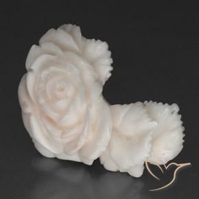 Coral Gemstone in 32.2 x 24.1 mm Size for Sale, Coral Stone in Pinkish White Color