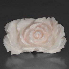 24.3ct Carved Rose Light Pink Coral Gem for sale 24.3ct Carved Rose Light Pink Coral Gem (ID: 334033)