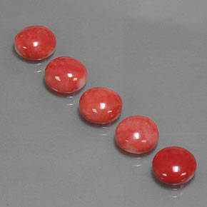 Coral Gemstone in 8 mm (calibrated) Size for Sale, Coral Stone in White Salmon Color