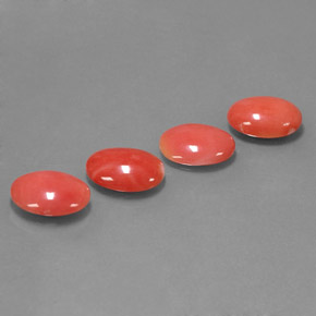 8.97 ct Pink Coral Stone, Natural Coral in Oval Cabochon Shape for Sale