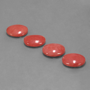Coral Gemstone in 11 x 9 mm (calibrated) Size for Sale, Coral Stone in White Salmon Color