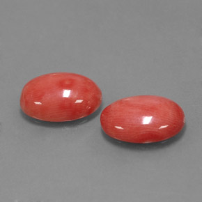 4.90 ct Pink Coral Stone, Natural Coral in Oval Cabochon Shape for Sale