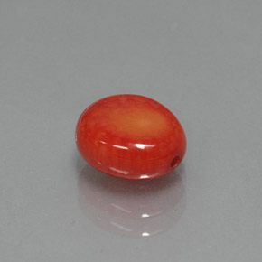 2.22 ct Pink Coral Stone, Natural Coral in Drilled Flat Cut Shape for Sale