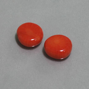 4.41 ct Pink Coral Stone, Natural Coral in Drilled Flat Cut Shape for Sale