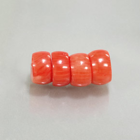 11.99 ct Pink Coral Stone, Natural Coral in Rondelle Shape for Sale