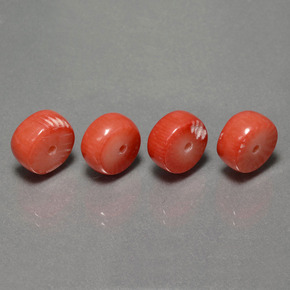 10.50 ct Pink Coral Stone, Natural Coral in Rondelle Shape for Sale