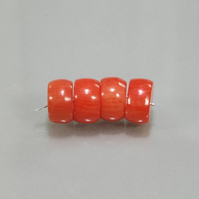 10.48 ct Pink Coral Stone, Natural Coral in Rondelle Shape for Sale