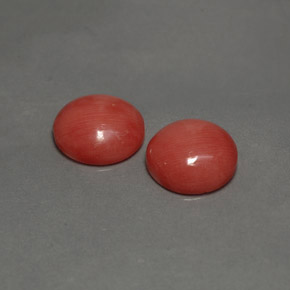 3.54 ct Pink Coral Stone, Natural Coral in Round Cabochon Shape for Sale