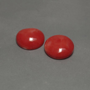 3.93 ct Pink Coral Gemstone, Coral Gem in Round Cabochon Shape for Sale.