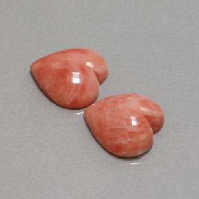 5.97 ct Pink Coral Stone, Natural Coral in Heart Cabochon Shape for Sale