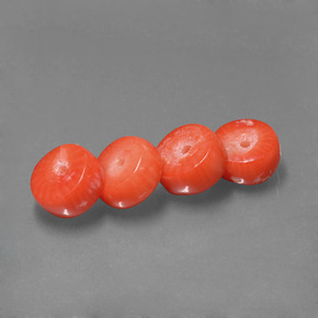 Coral Gemstone in 8.3 x 4.3 mm Size for Sale, Coral Stone in Salmon Color