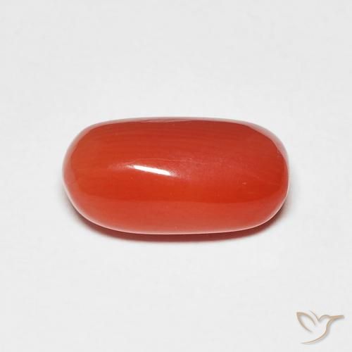 2.11ct Natural Medium Red Coral, Oval, Opaque