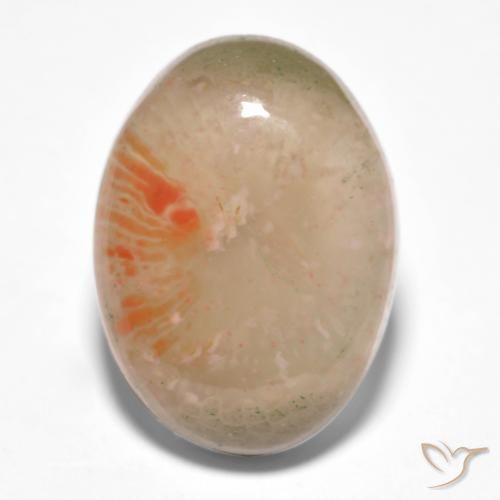 10.34 ct Oval Coral, 17.9 x 13.2 mm From Indonesia, Photo A