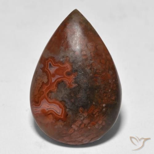 9.18ct Natural Multicolor Coral, Pear Shape, Translucent