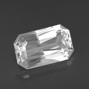 3.90 ct White Danburite Stone, Natural Danburite in Octagon / Scissor Cut Shape for Sale