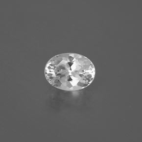 1.15 ct White Danburite Gemstone, Danburite Gem in Oval Facet Shape for Sale.