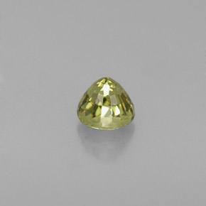 Demantoid Garnet Gemstone in 3.8 mm Size for Sale, Demantoid Garnet Stone in Golden Green Color