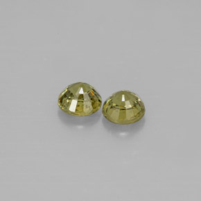 Demantoid Garnet Gemstone in 4 mm (calibrated) Size for Sale, Demantoid Garnet Stone in Golden Green Color