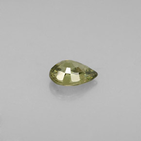 Demantoid Garnet Gemstone in 6 x 4.3 mm Size for Sale, Demantoid Garnet Stone in Golden Green Color