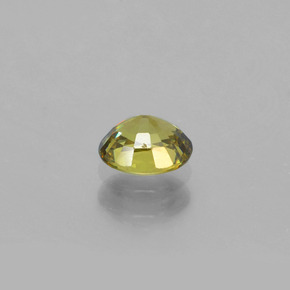 Demantoid Garnet Gemstone in 5.4 x 4.4 mm Size for Sale, Demantoid Garnet Stone in Golden Green Color